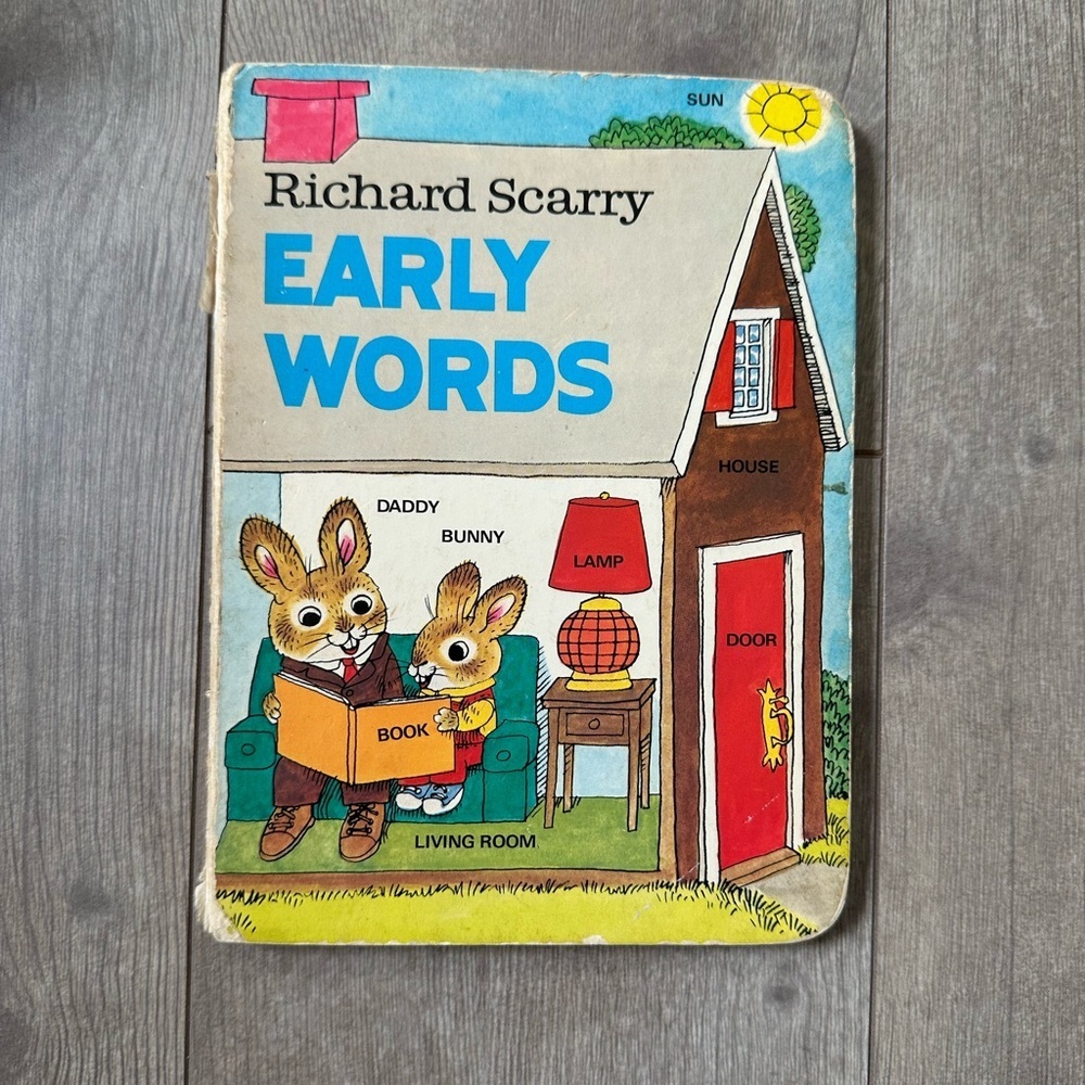 Vintage Children’s Book Early Words Book by Richard Scarry